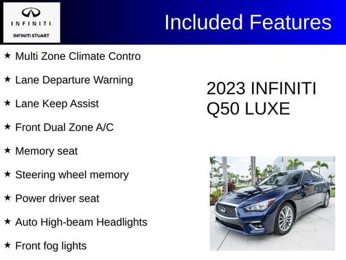 Grand Blue 2023 INFINITI Q50 LUXE