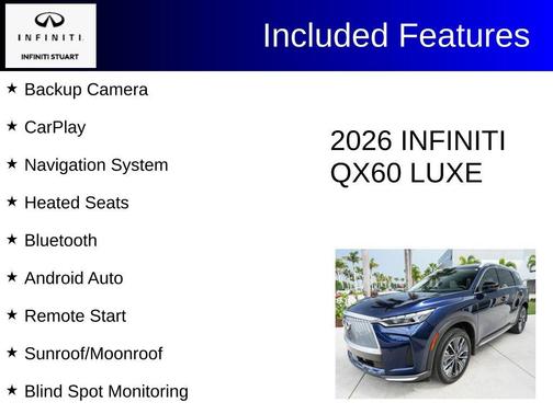 Grand Blue 2026 INFINITI QX60 LUXE