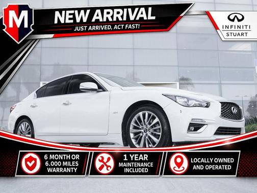 Majestic White 2018 INFINITI Q50 3.0t LUXE