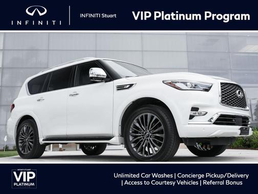 Moonstone White 2023 INFINITI QX80 SENSORY