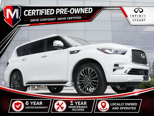 Moonstone White 2023 INFINITI QX80 SENSORY
