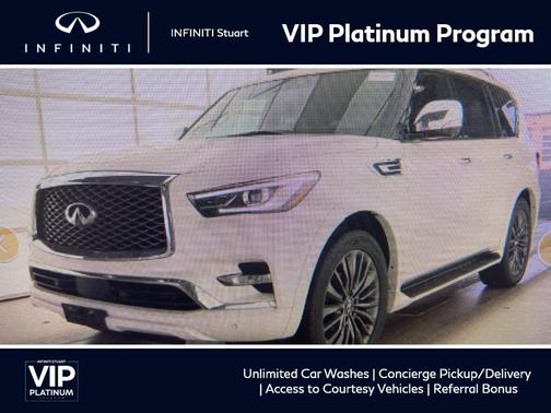 Moonstone White 2023 INFINITI QX80 SENSORY