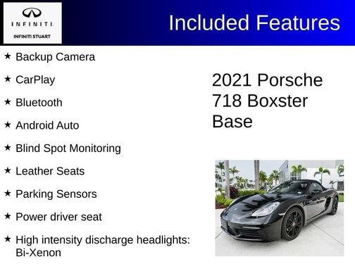 Black 2021 Porsche 718 Boxster Base