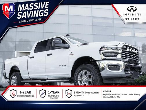 Bright White Clearcoat 2025 RAM 2500 Big Horn