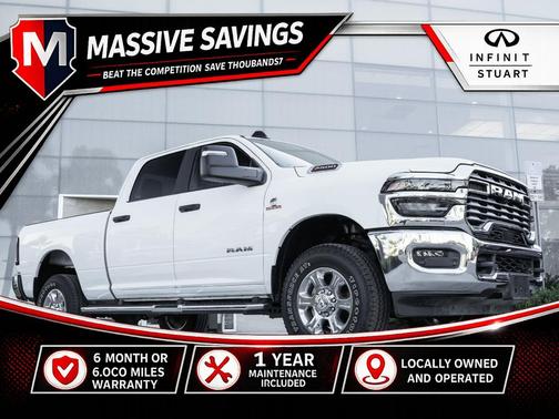 Bright White Clearcoat 2025 RAM 2500 Big Horn