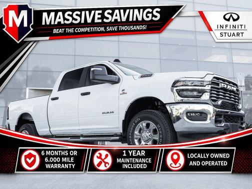 Bright White Clearcoat 2025 RAM 2500 Big Horn