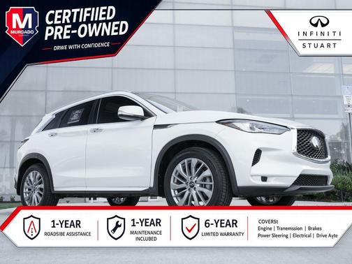 Radiant White 2023 INFINITI QX50 Luxe