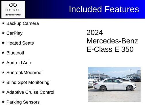 Polar White 2024 Mercedes-Benz E-Class E 350 4MATIC