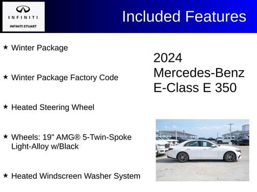 Polar White 2024 Mercedes-Benz E-Class E 350 4MATIC