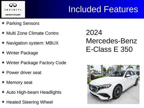 Polar White 2024 Mercedes-Benz E-Class E 350 4MATIC