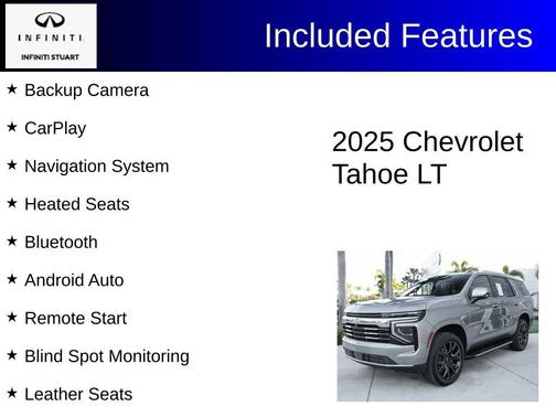 Sterling Gray Metallic 2025 Chevrolet Tahoe LT