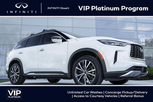 Majestic White / Black Obsidian 2022 INFINITI QX60 AUTOGRAPH