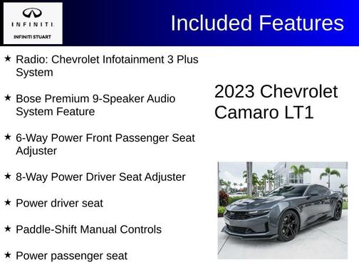 Shadow Gray Metallic 2023 Chevrolet Camaro LT1