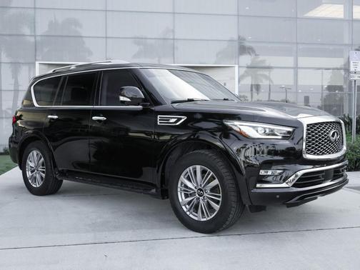 Black Obsidian 2021 INFINITI QX80 Luxe