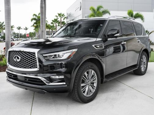 Black Obsidian 2021 INFINITI QX80 Luxe