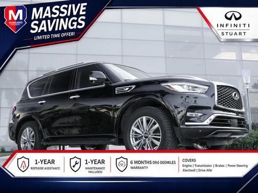 Black Obsidian 2021 INFINITI QX80 Luxe
