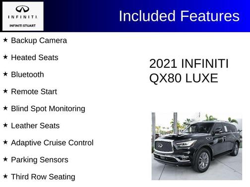 Black Obsidian 2021 INFINITI QX80 Luxe