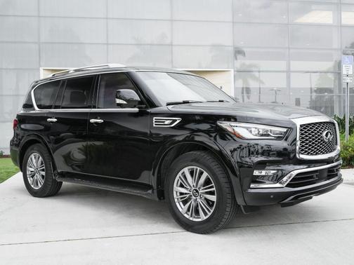 Black Obsidian 2021 INFINITI QX80 Luxe