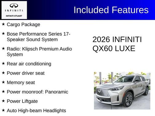 Warm Titanium 2026 INFINITI QX60 Luxe