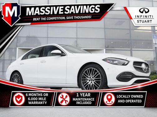 Polar White 2024 Mercedes-Benz C-Class C 300 4MATIC