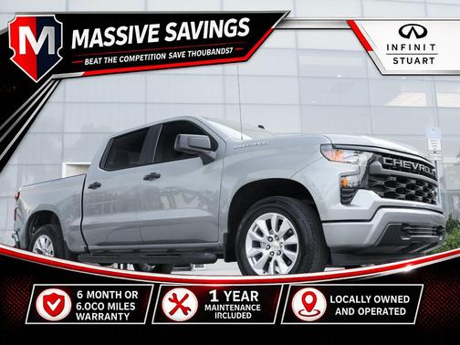 Sterling Gray Metallic 2025 Chevrolet Silverado 1500 Custom