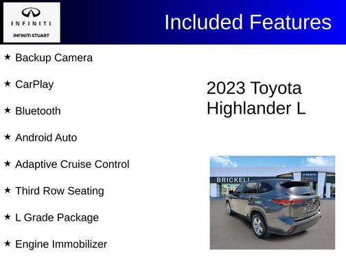 Magnetic Gray Metallic 2023 Toyota Highlander L