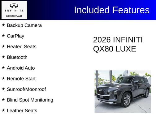 Anthracite Gray 2026 INFINITI QX80 Luxe