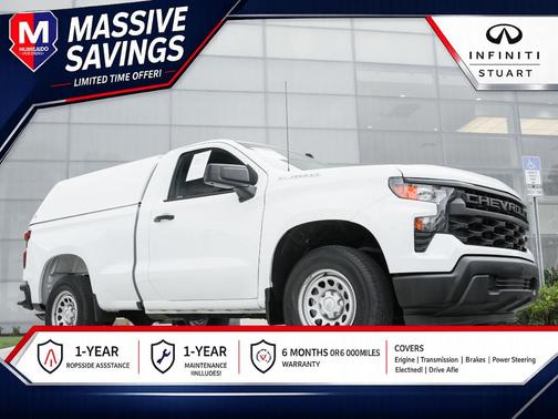 Summit White 2023 Chevrolet Silverado 1500 WT