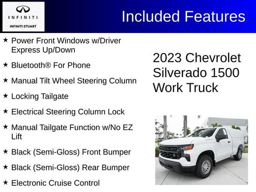 Summit White 2023 Chevrolet Silverado 1500 WT