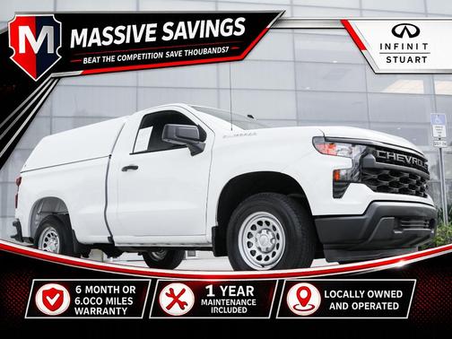 Summit White 2023 Chevrolet Silverado 1500 WT