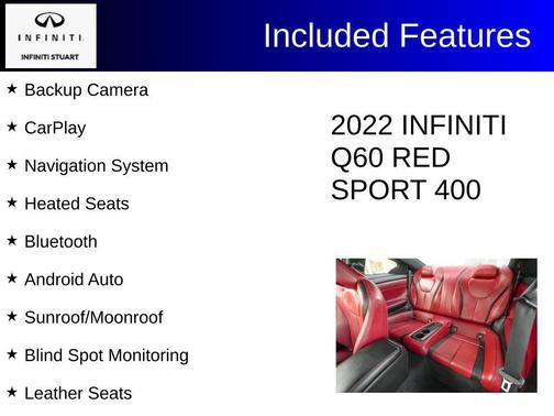 Majestic White 2022 INFINITI Q60 RED SPORT 400