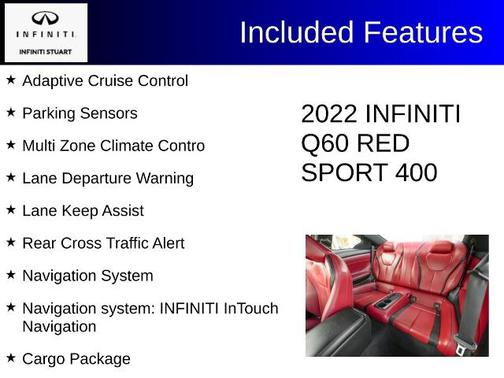 Majestic White 2022 INFINITI Q60 RED SPORT 400