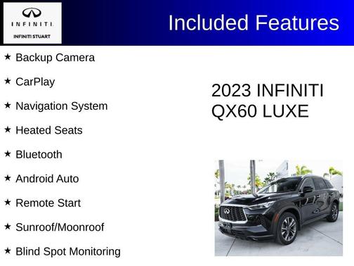 Mineral Black 2023 INFINITI QX60 Luxe