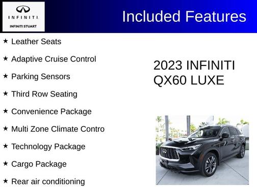 Mineral Black 2023 INFINITI QX60 Luxe