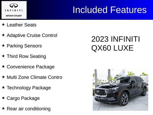 Mineral Black 2023 INFINITI QX60 Luxe
