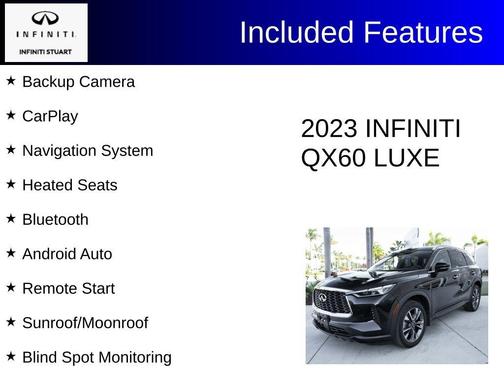Mineral Black 2023 INFINITI QX60 Luxe