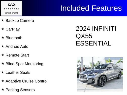 Graphite Shadow 2024 INFINITI QX55 ESSENTIAL