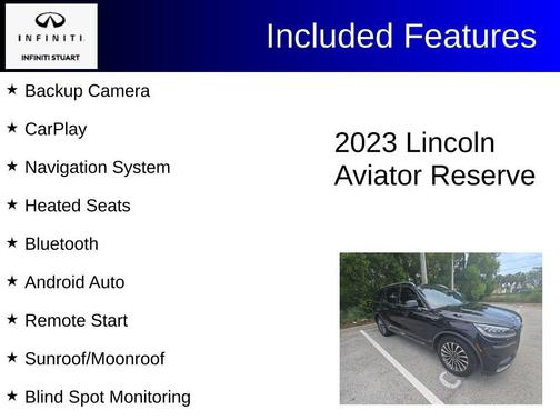 Black Metallic 2023 Lincoln Aviator Reserve RWD
