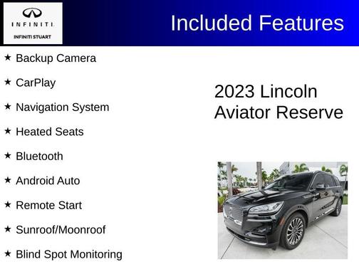 Black Metallic 2023 Lincoln Aviator Reserve RWD