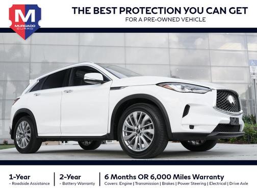 Lunar White 2023 INFINITI QX50 Luxe