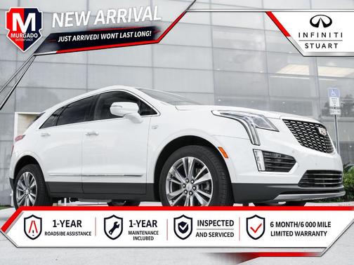 Crystal White Tri-Coat 2025 Cadillac XT5 Premium Luxury