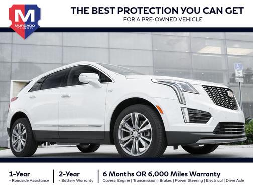 Crystal White Tri-Coat 2025 Cadillac XT5 Premium Luxury