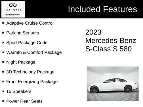 2023 Mercedes-Benz S-Class S 580 4MATIC