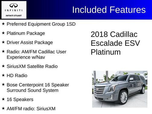 2018 Cadillac Escalade ESV Platinum