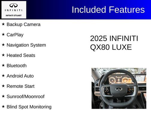 Black Obsidian 2025 INFINITI QX80 LUXE