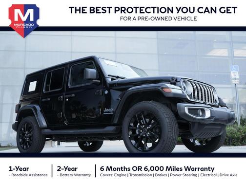 Black Clearcoat 2025 Jeep Wrangler 4xe Sahara