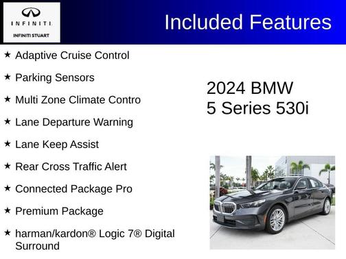 Dark Graphite 2024 BMW 530 i