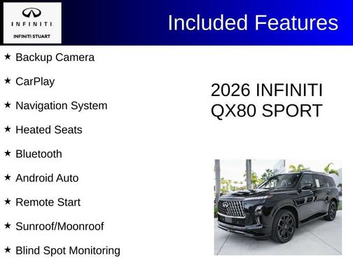 Diamond Black 2026 INFINITI QX80 SPORT