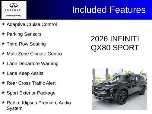 Diamond Black 2026 INFINITI QX80 SPORT