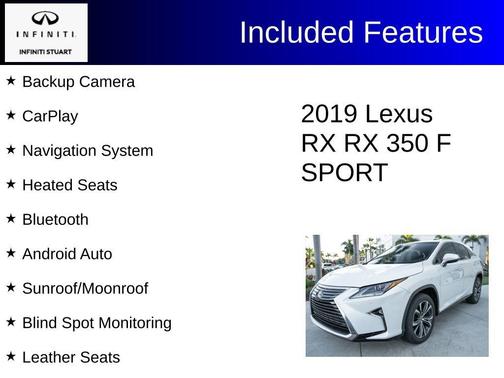 2019 Lexus RX 350 F Sport